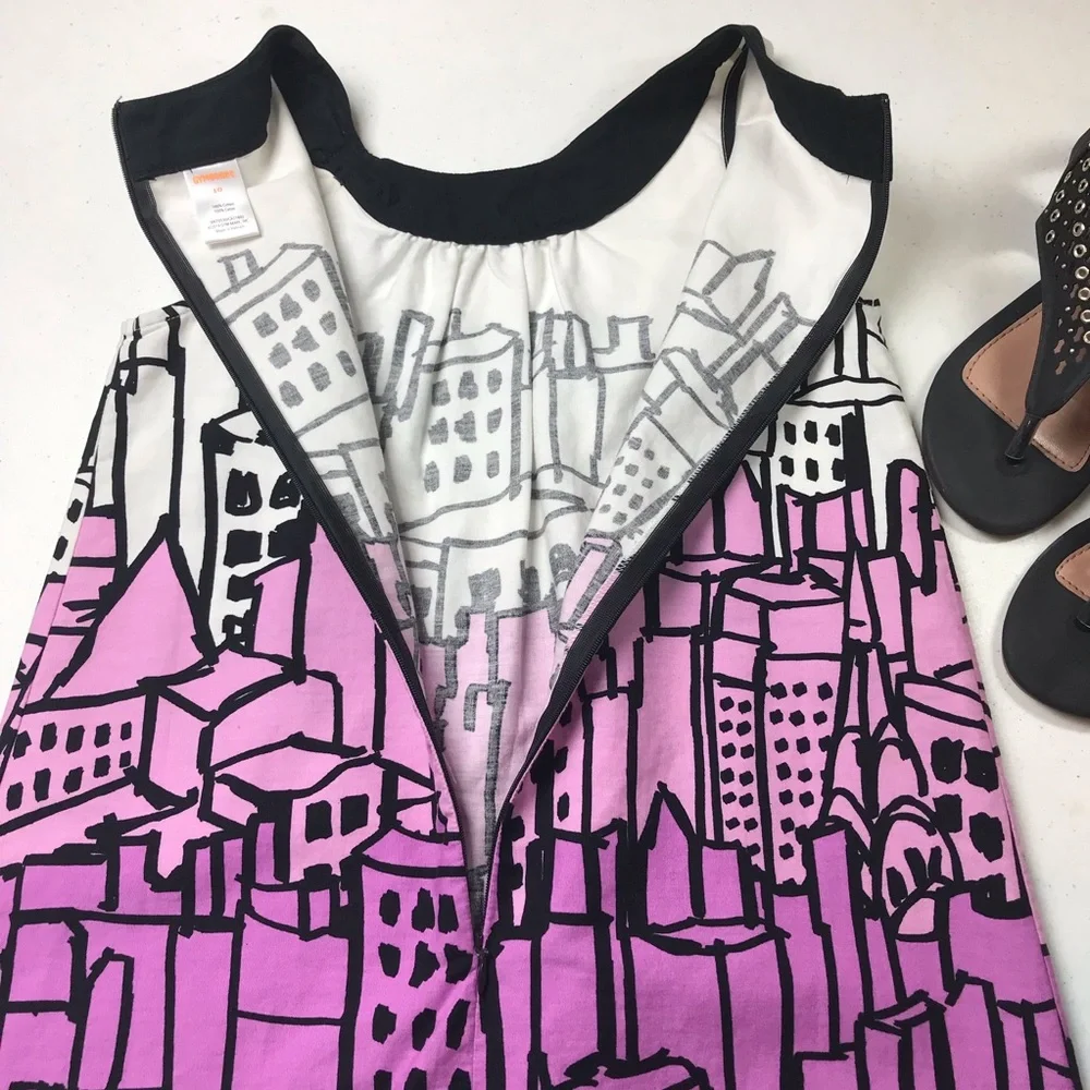 COPY - Gymboree cityscape A line sleeveless dress Sz 10